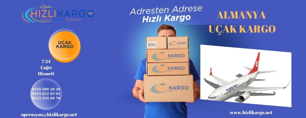 Türkiye den .Almanya ya uçak kargo servisi.