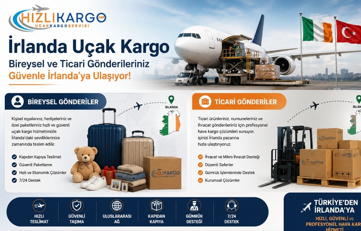 İrlanda Kargo Gönderimi